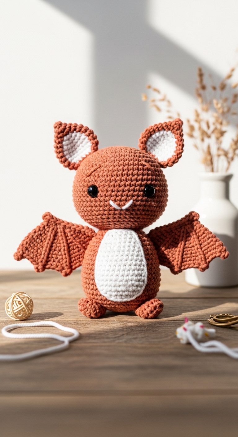 Bat Plush – Free Crochet Pattern (Amigurumi)