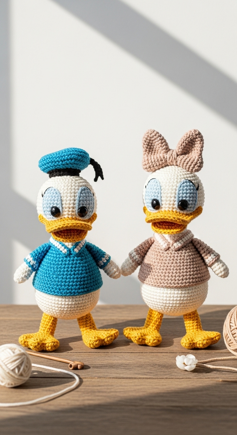Donald Duck and Daisy Duck – Free Crochet Patterns