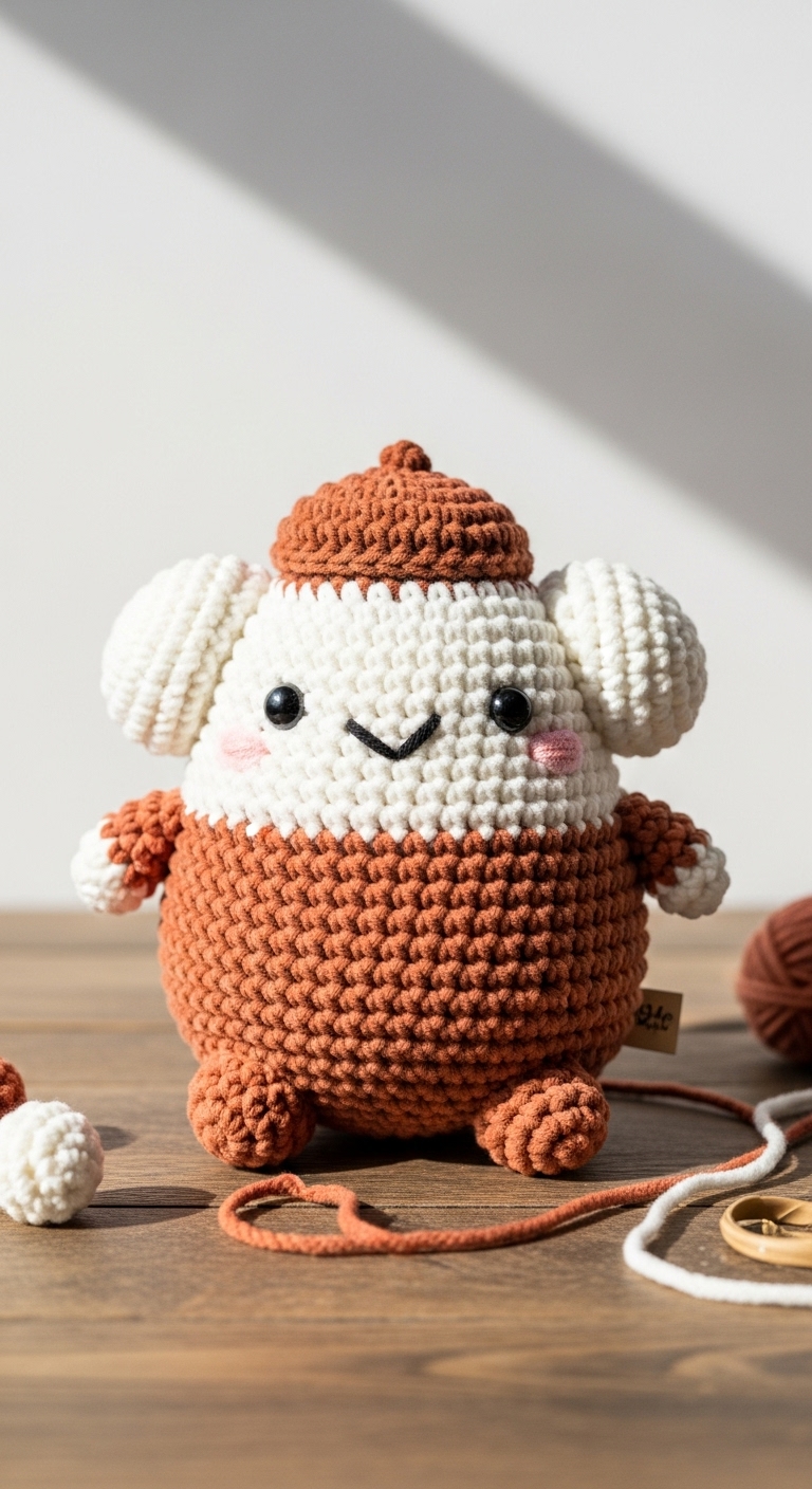 Fall Pompompurin Plush – Crochet Pattern (Amigurumi)