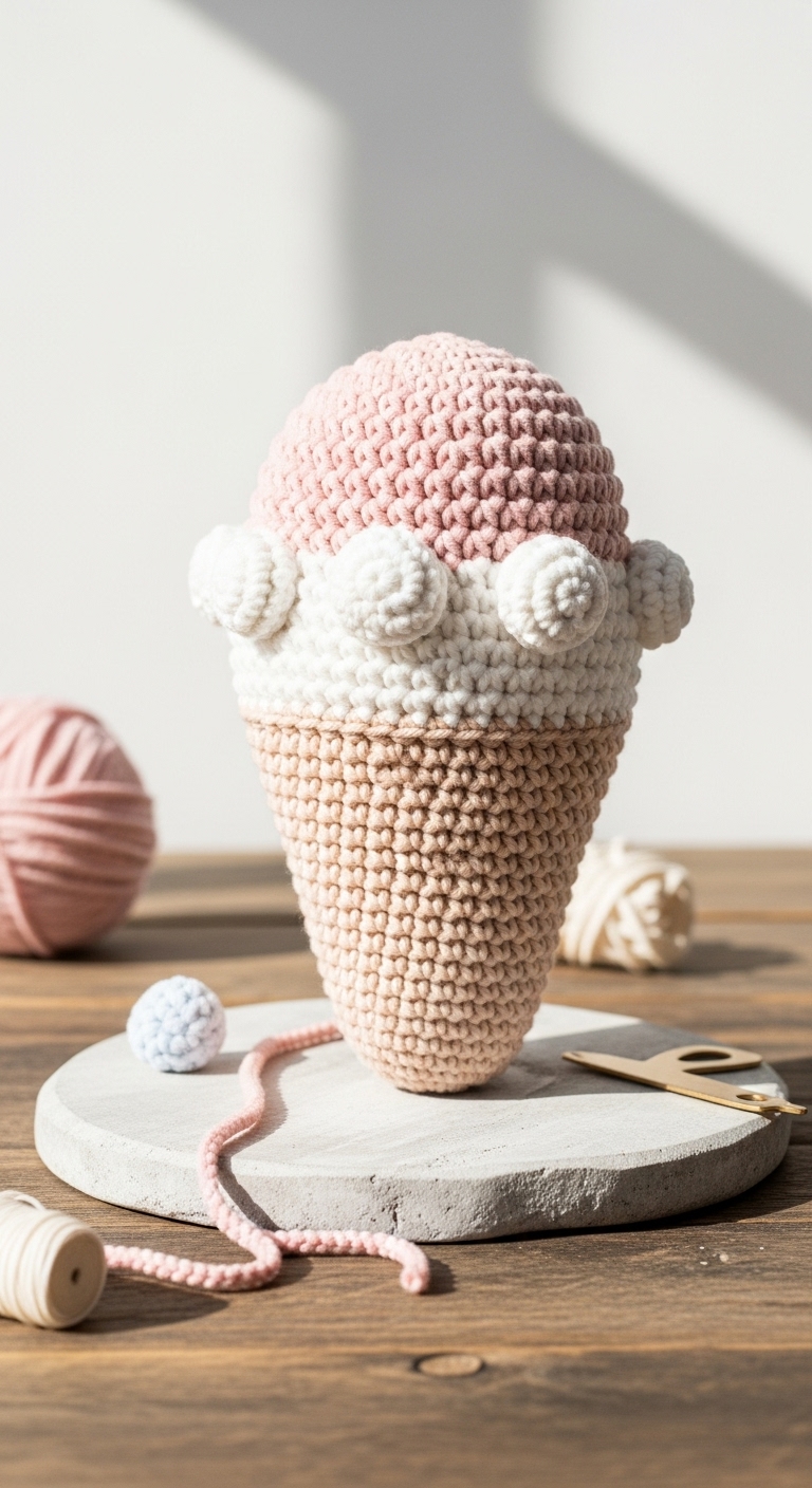 Snow Cone Plush – Free Crochet Pattern