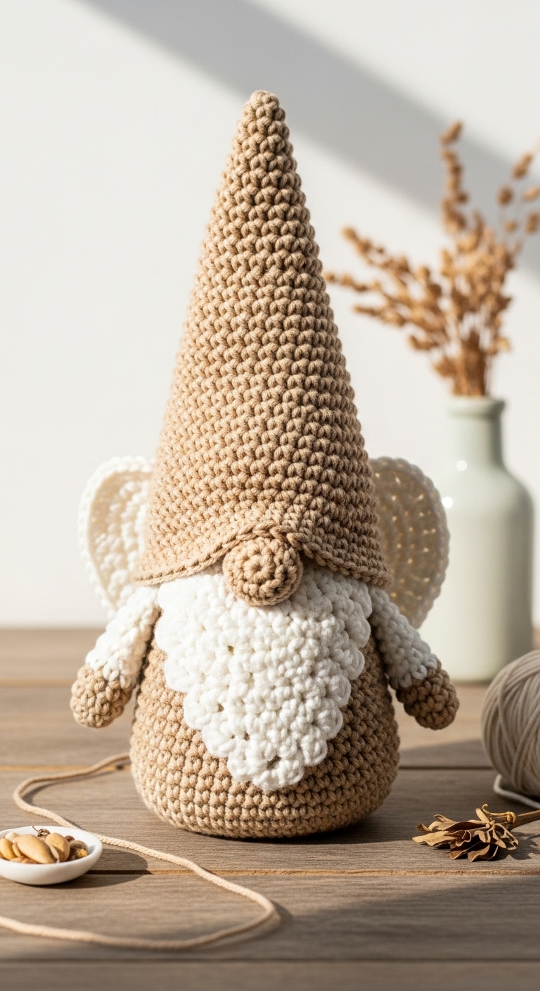 crochet angel gnome free pattern