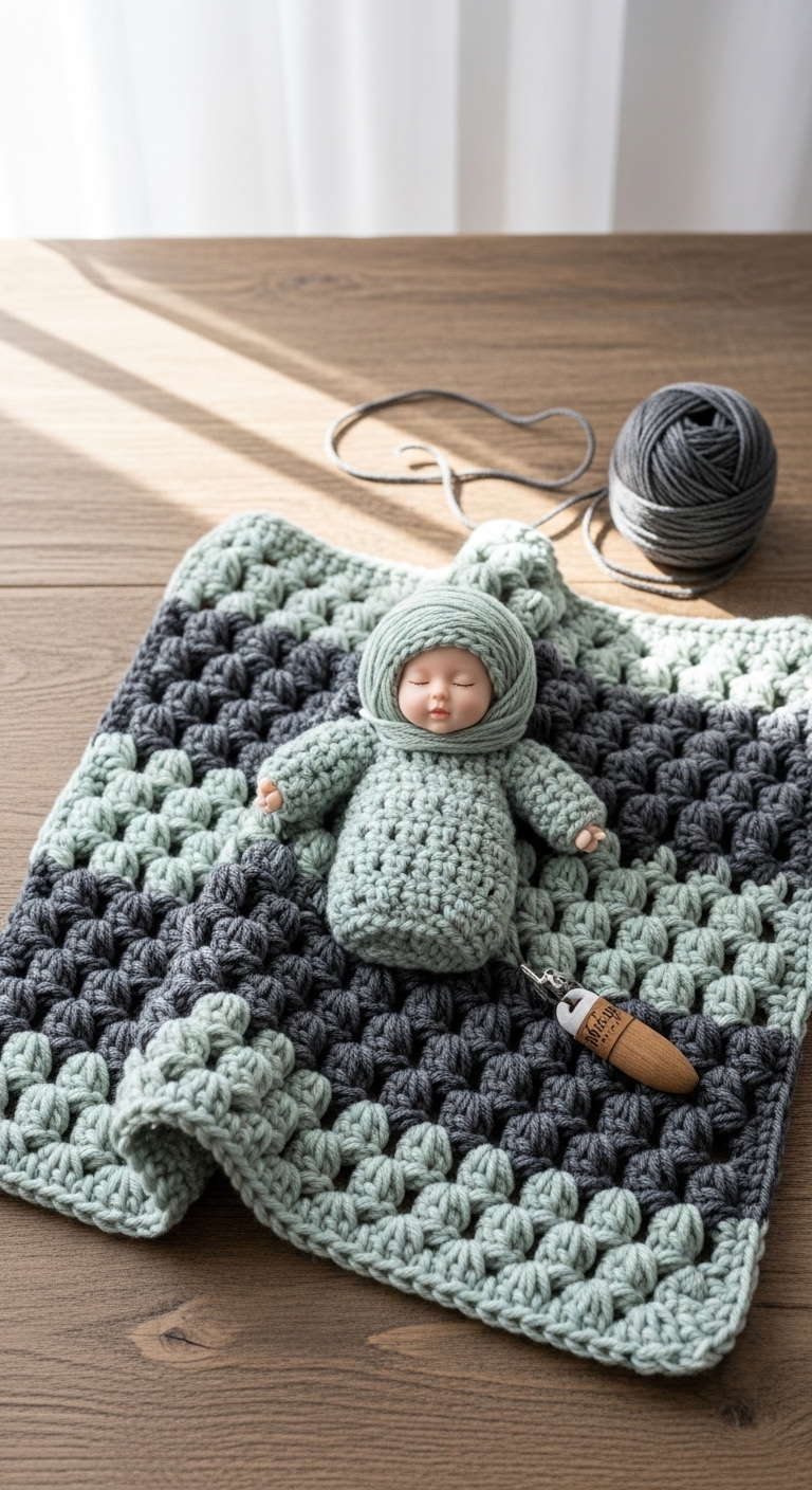 free crochet bobble baby blanket