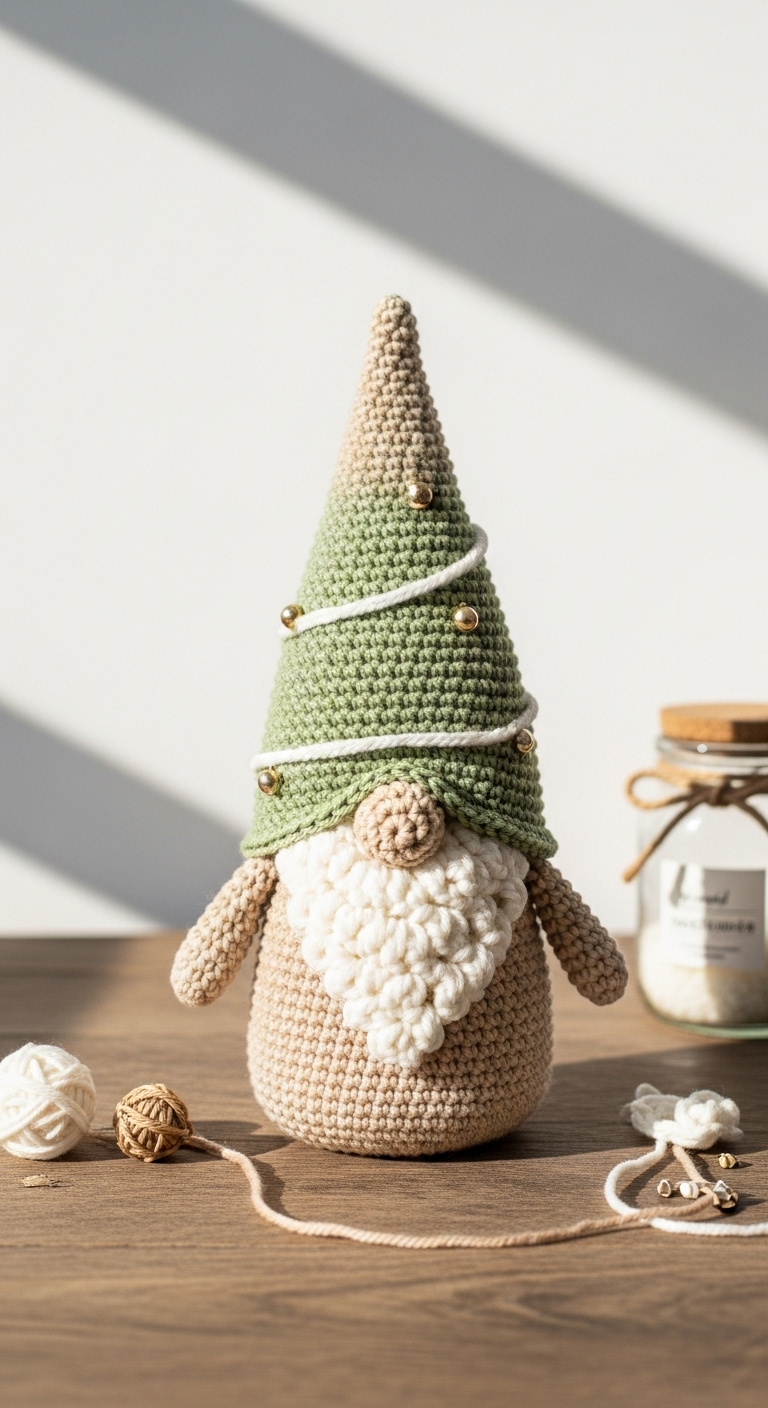 christmas tree gnome free crochet pattern