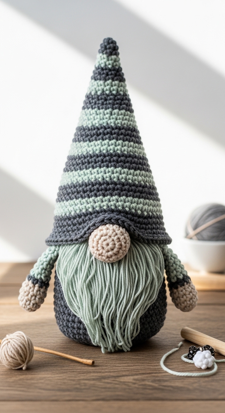 cupcake gnome the crochet summer gnome
