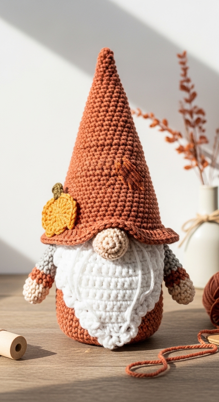 crochet fall gnome pattern free the scarecrow gnome