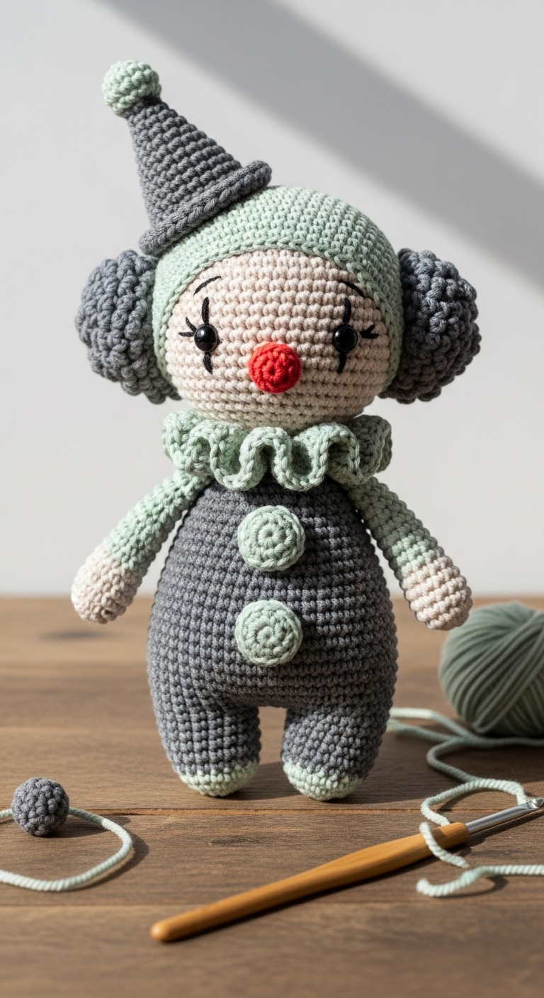 fooly clown amigurumi pattern