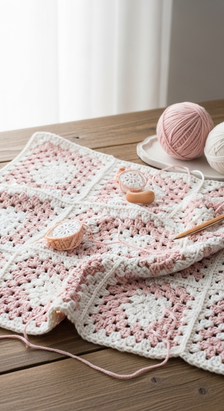 granny stitch market bag