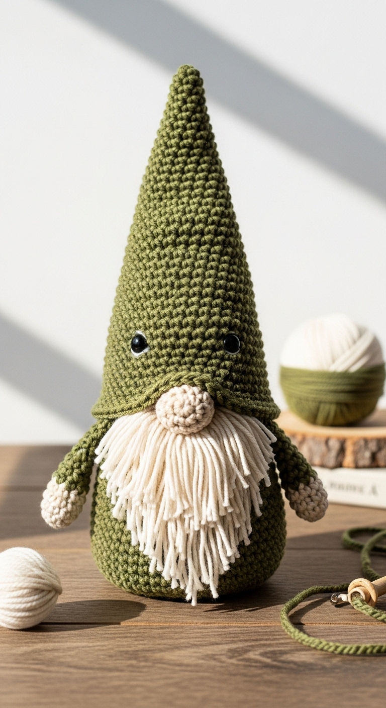 crochet january winter gnome free pattern