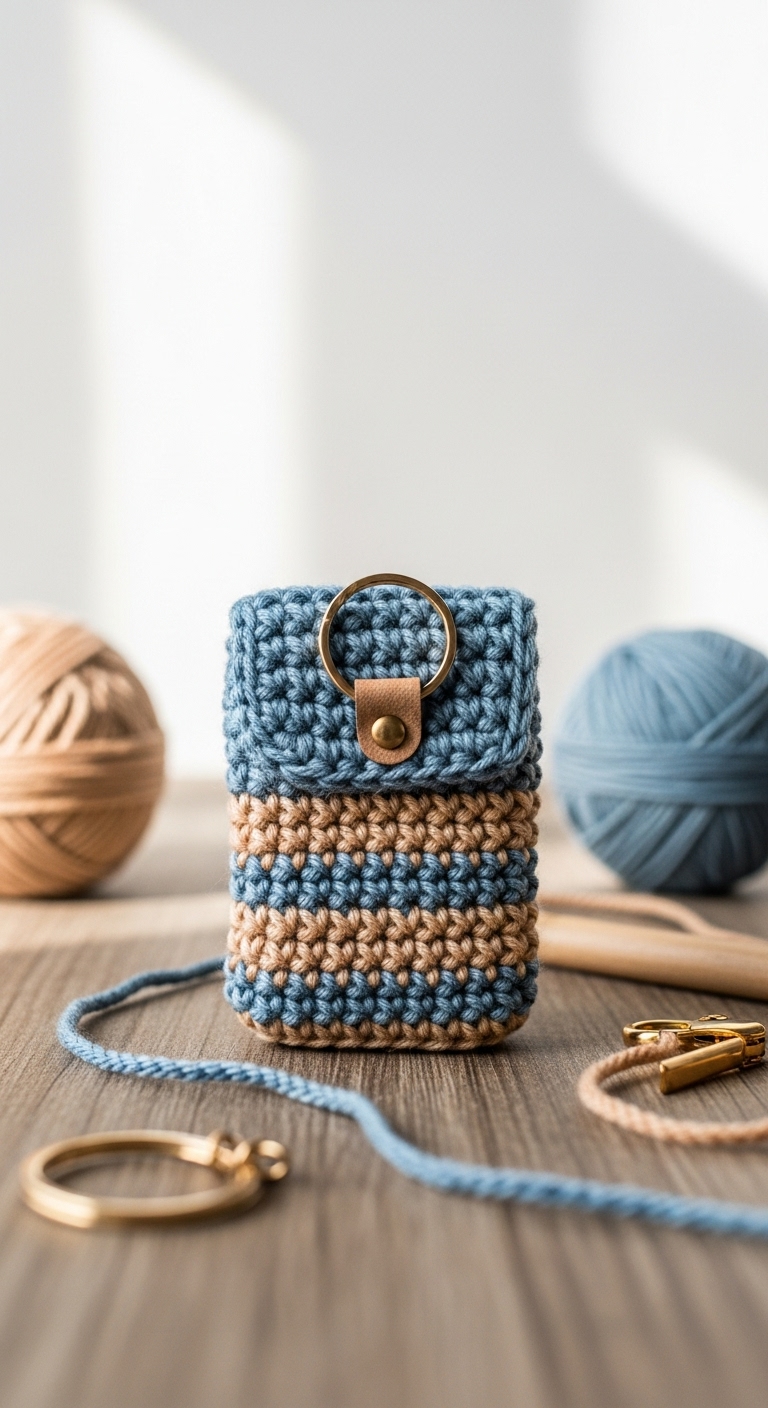 crochet key cover free pattern