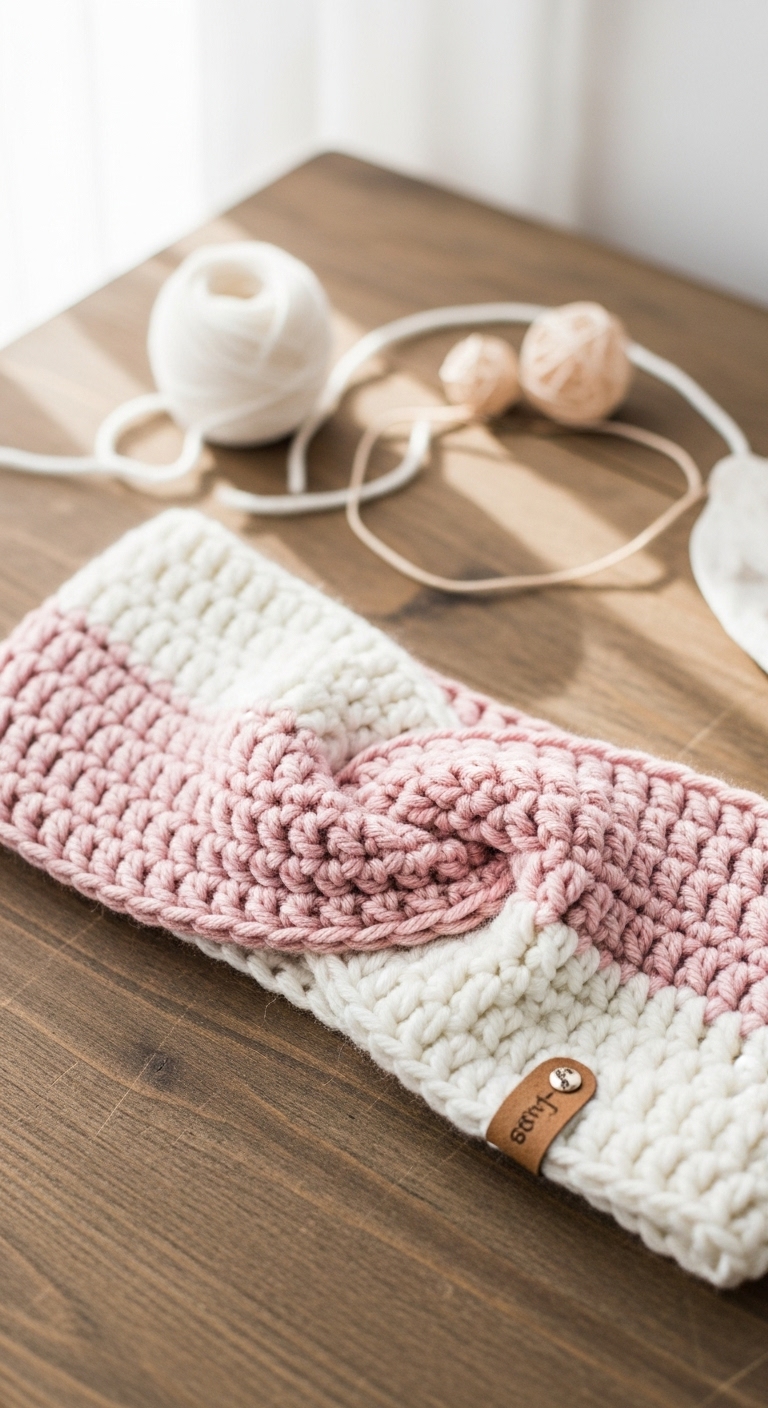 knit a look crochet twisted headband free pattern