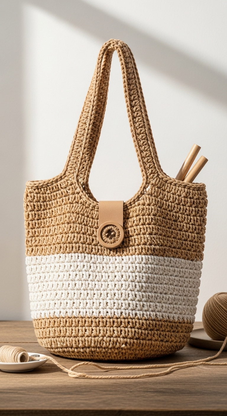 free crochet market bag talia