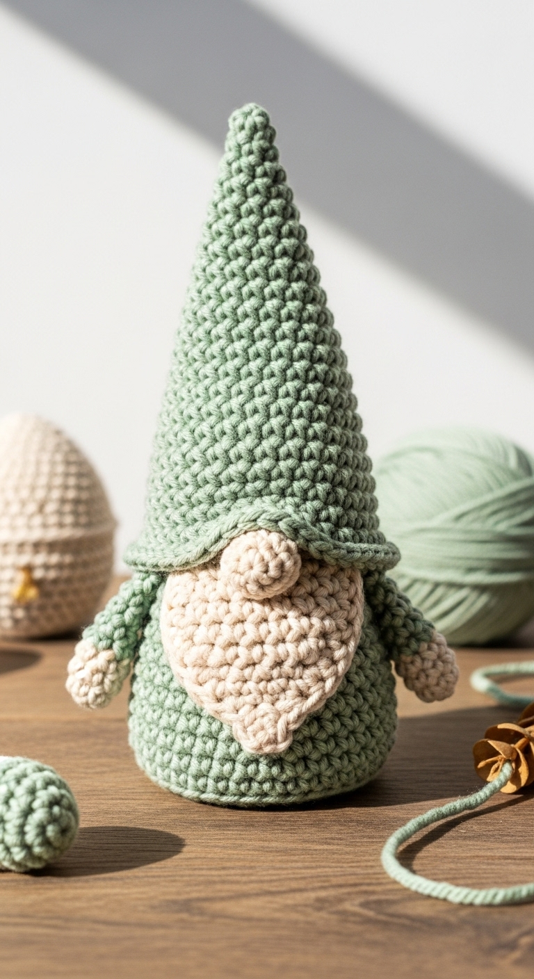 crochet mini hat ornament