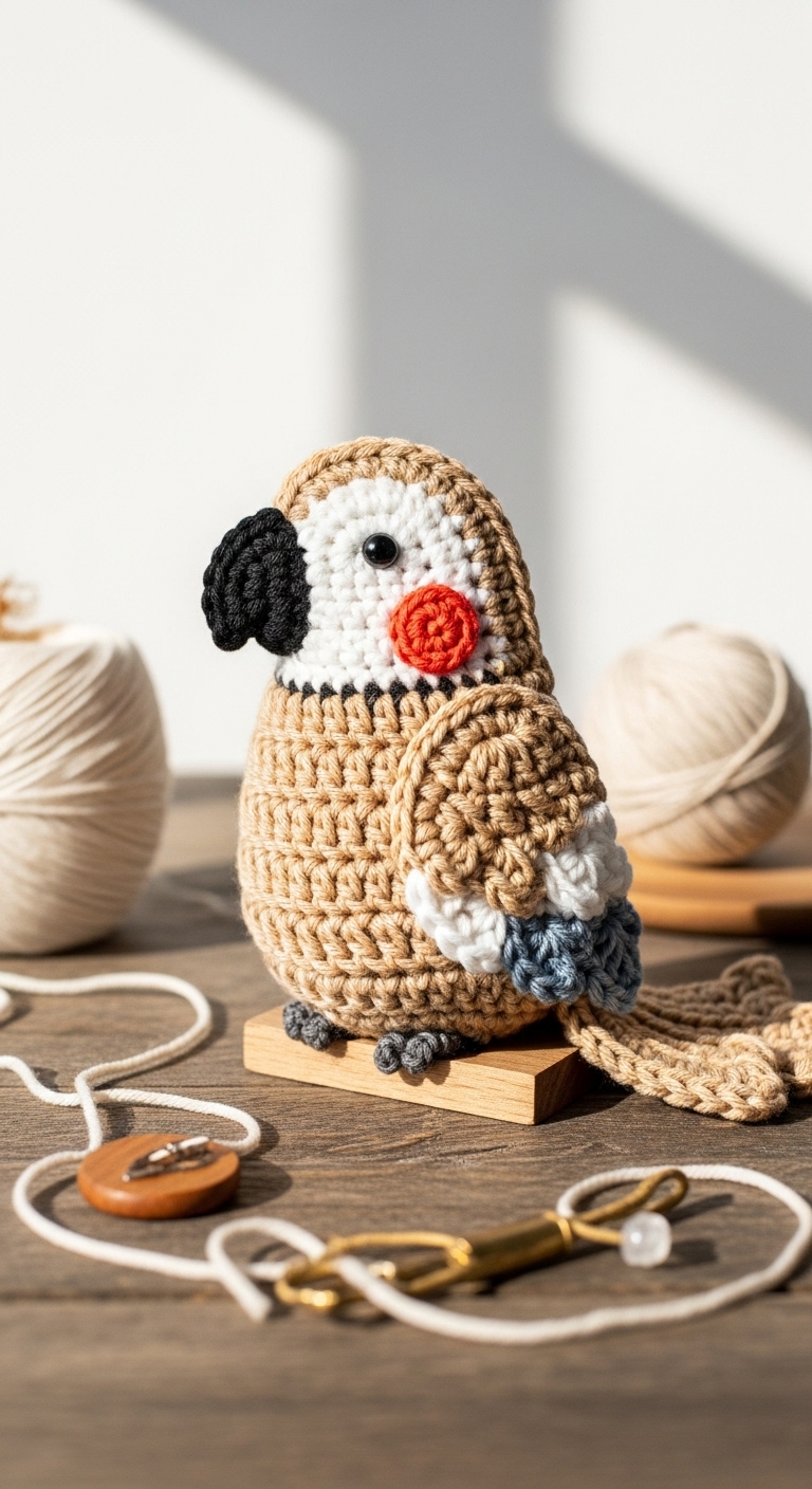 free crochet parrot applique pattern