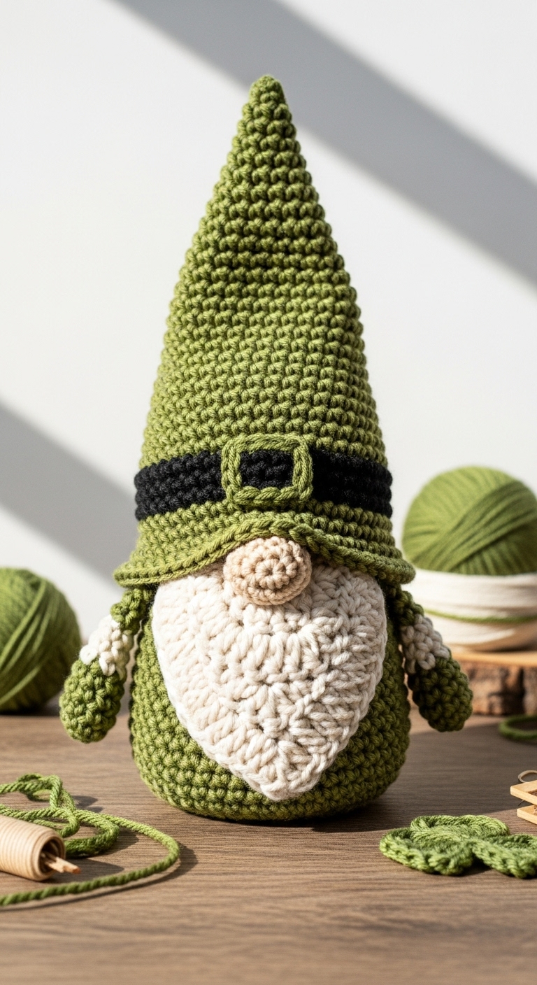 st patricks day gnome free crochet pattern 11