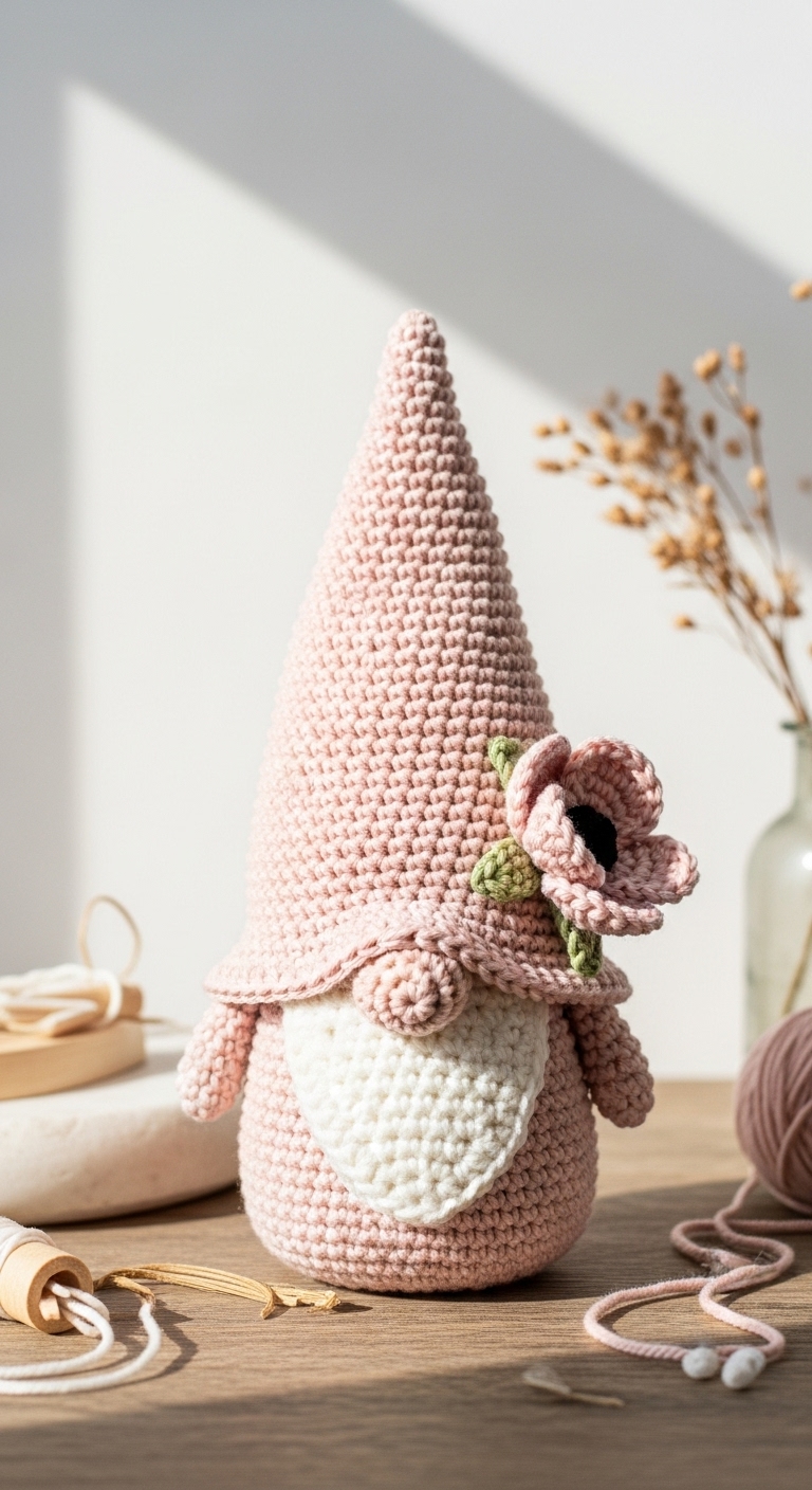 crochet poppy gnome free pattern