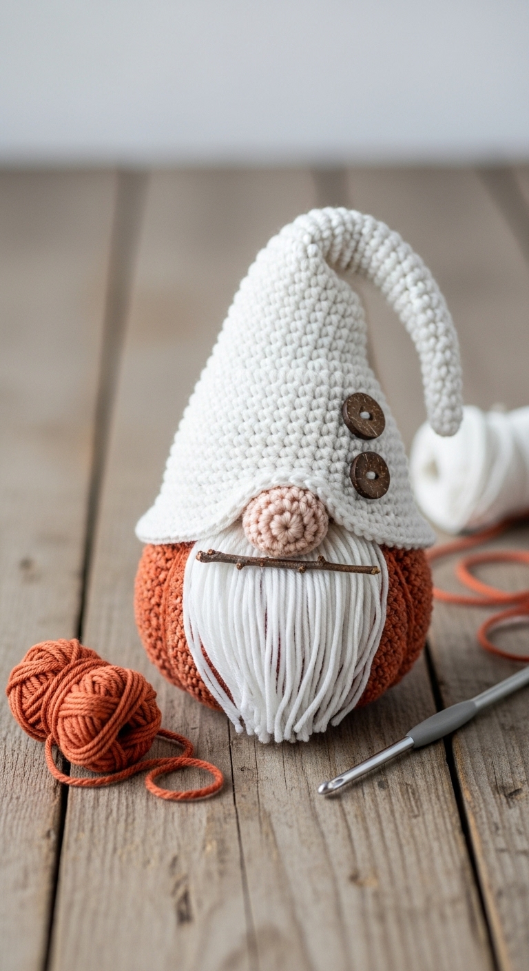 pumpkin gnome free crochet pattern