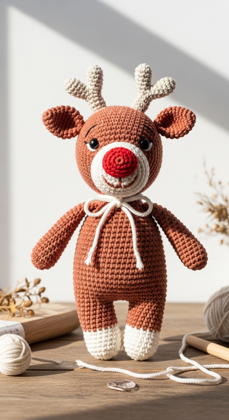 rudolph the red nose reindeer ragdoll free pattern