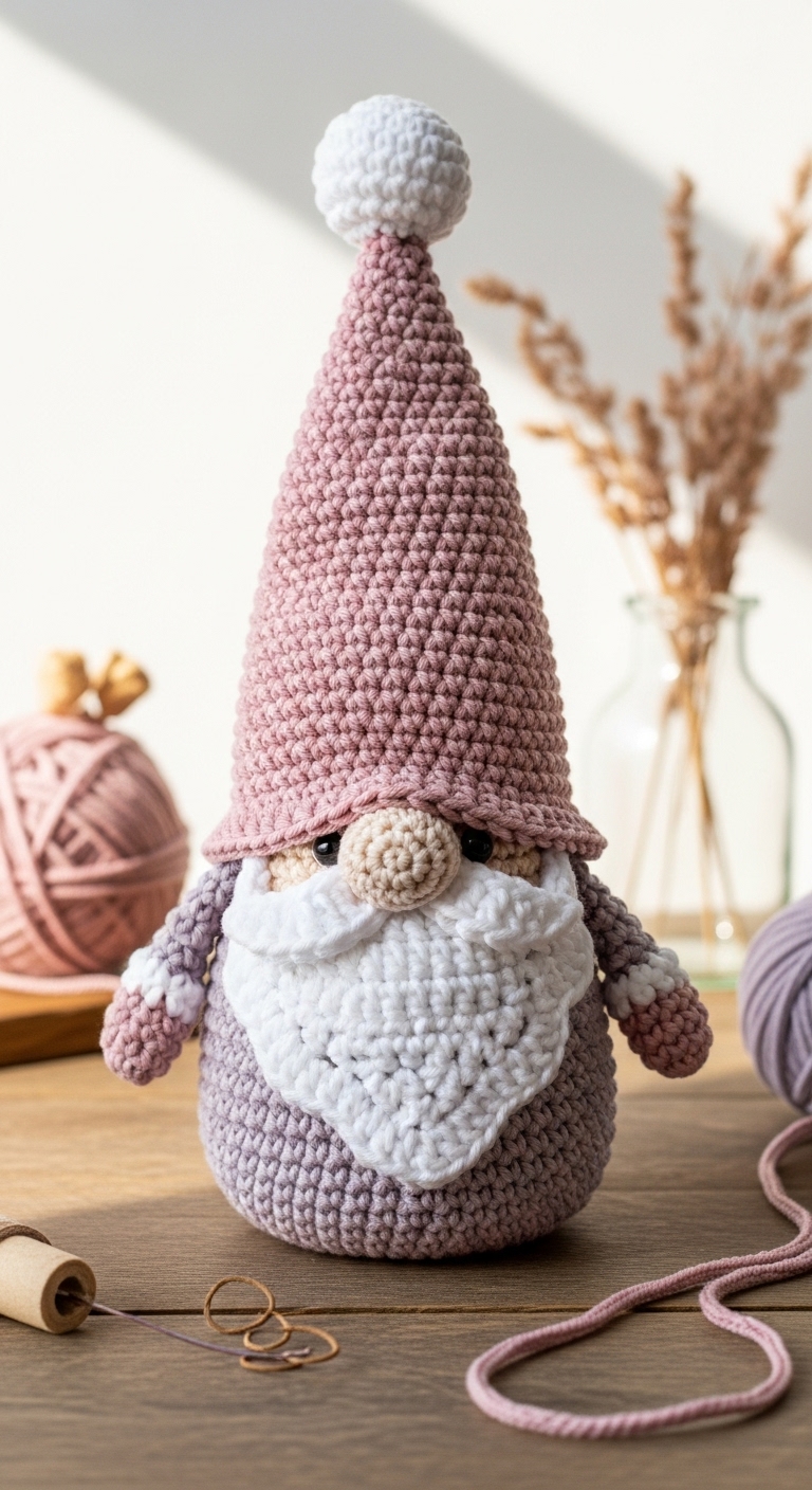crochet santa gnome free pattern