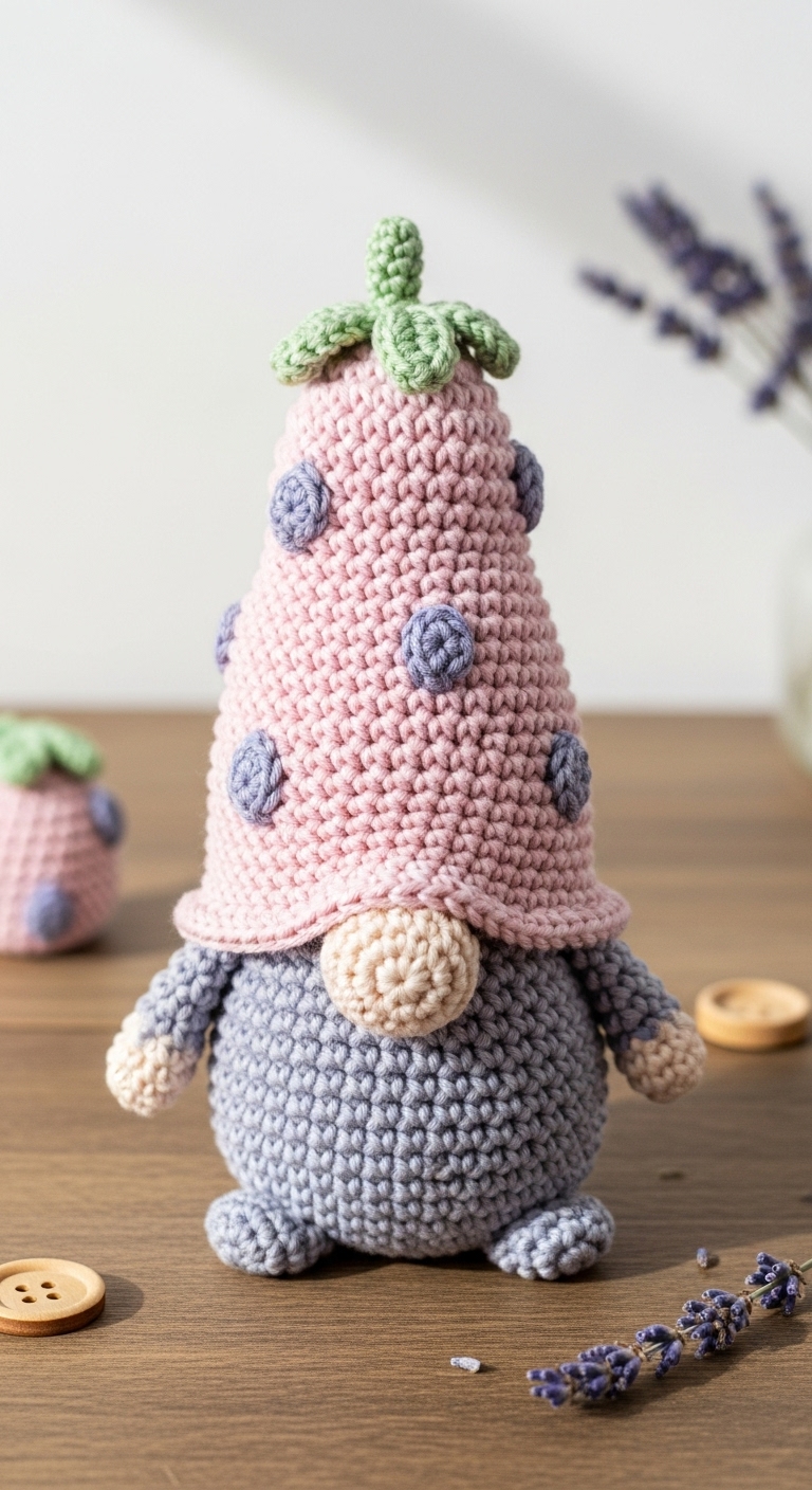 strawberry gnome crochet pattern