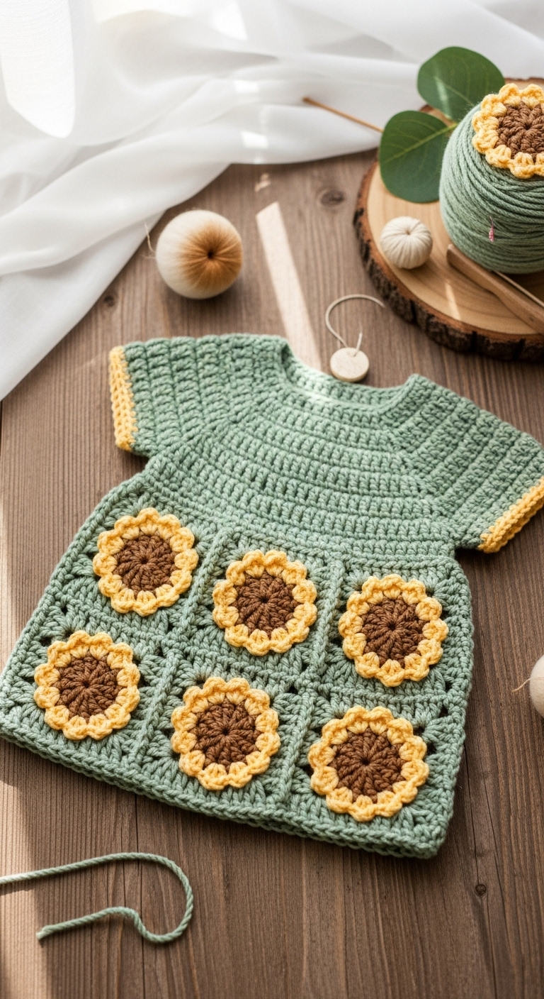sunflower gnome crochet garden gnome pattern