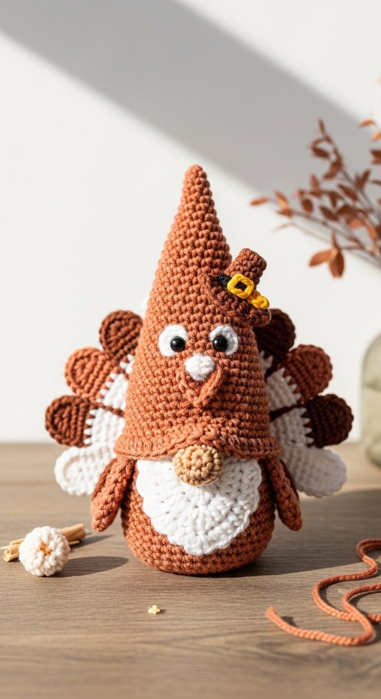 free crochet turkey gnome pattern for thanksgiving