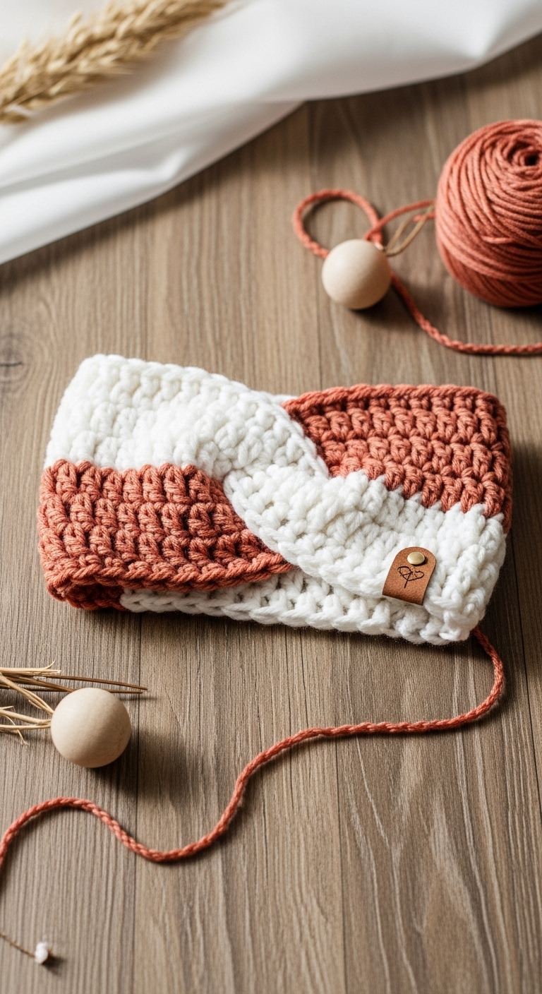 twisted crochet headband or ear warmer free pattern video tutorial 3